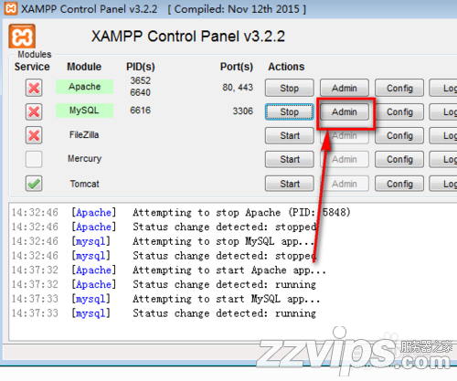 xampp集成環境怎樣使用MySQL數據庫