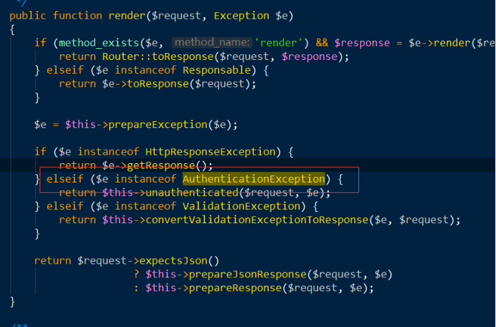 laravel 框架配置404等異常頁面