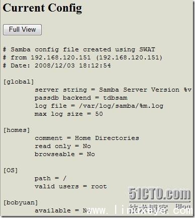 SWAT—Samba WEB管理工具介紹