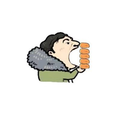 王思聰吃熱狗視力表表情包大全 超可愛王思聰吃熱狗頭像表情包