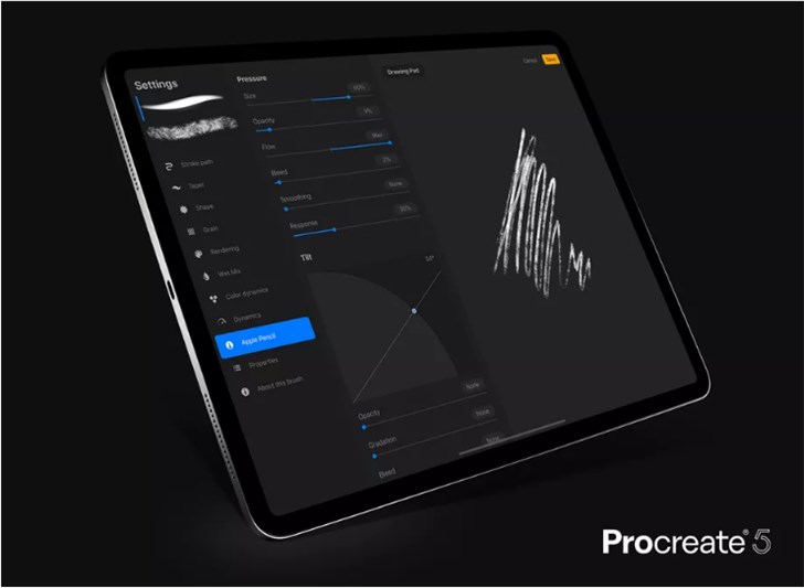 畫板應用 Procreate將推5.0版本：支持導入Photoshop 筆刷