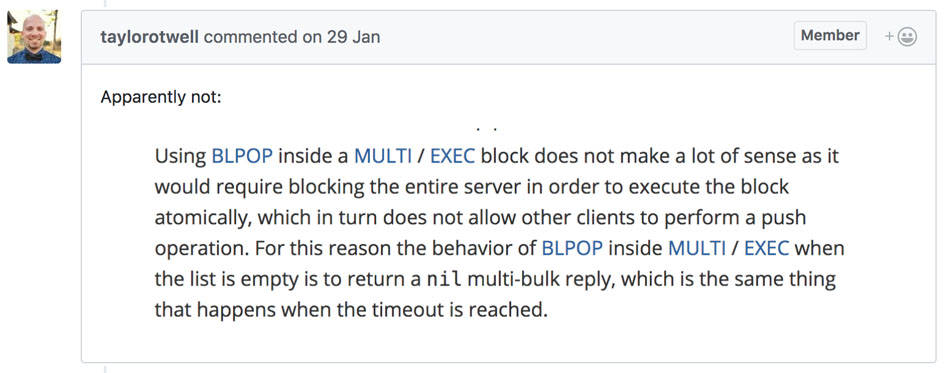 Laravel中為什么不使用blpop取隊列詳析