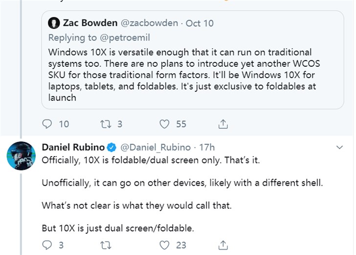 微軟Win 10X“飛馬座”項目曝光，或為傳統筆記本帶來全新界面