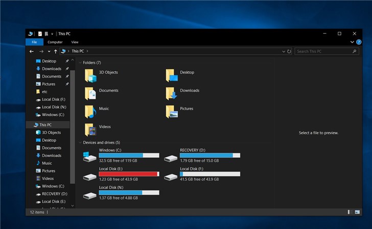 微軟2019 Windows 10更新十一月版改進文件資源管理器搜索