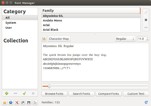 Ubuntu 14.10上安裝新的字體圖文教程