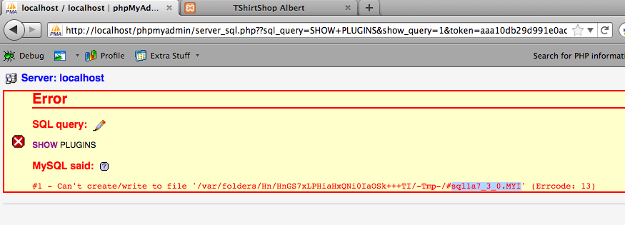 Mysql Error Code : 1436 Thread stack overrun