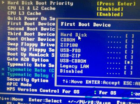 在BIOS中找到USB-HDD讓電腦從U盤啟動裝系統