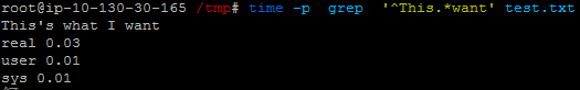 Python與sed,grep文本查找效率對比小測
