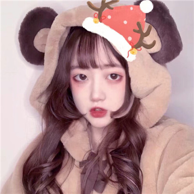 圣誕節女生頭像大全2019 好看的圣誕節女頭像真人