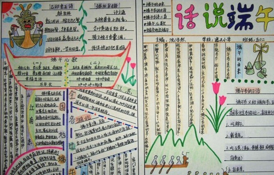 端午節手抄報圖片大全簡單又漂亮 2020關于端午節手抄報資料