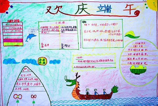 端午節手抄報圖片大全簡單又漂亮 2020關于端午節手抄報資料