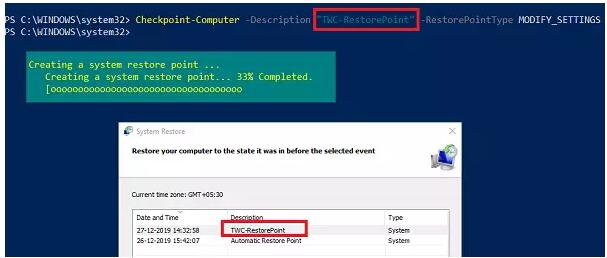 如何在Windows 10中安排系統還原點