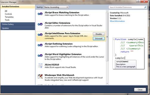Visual Studio 2010 前端開發工具/擴展/插件推薦