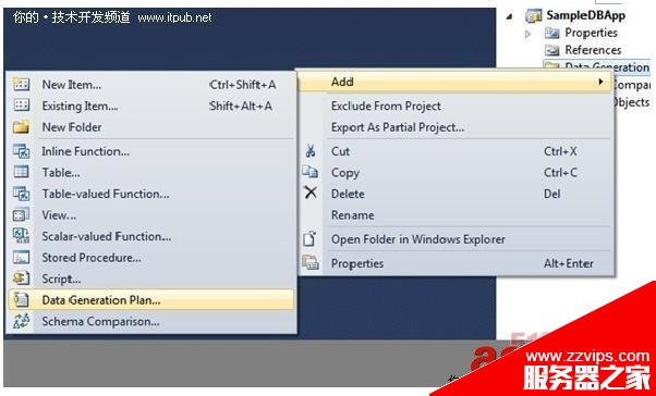 如何使用Visual Studio 2010在數據庫中生成隨機測試數據