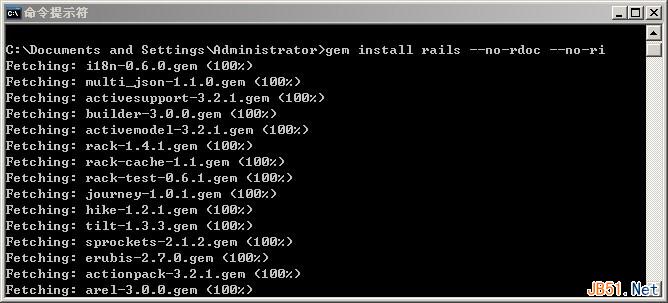 Windows下Ruby on Rails開發環境安裝配置圖文教程