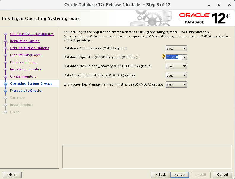 Centos7下oracle12c的安裝與配置圖文教程（詳細）