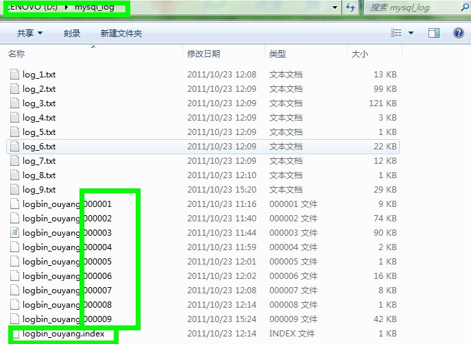 mysql二進制日志文件恢復數據庫