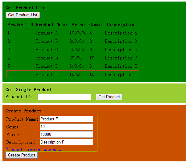 通過HttpClient 調用ASP.NET Web API示例