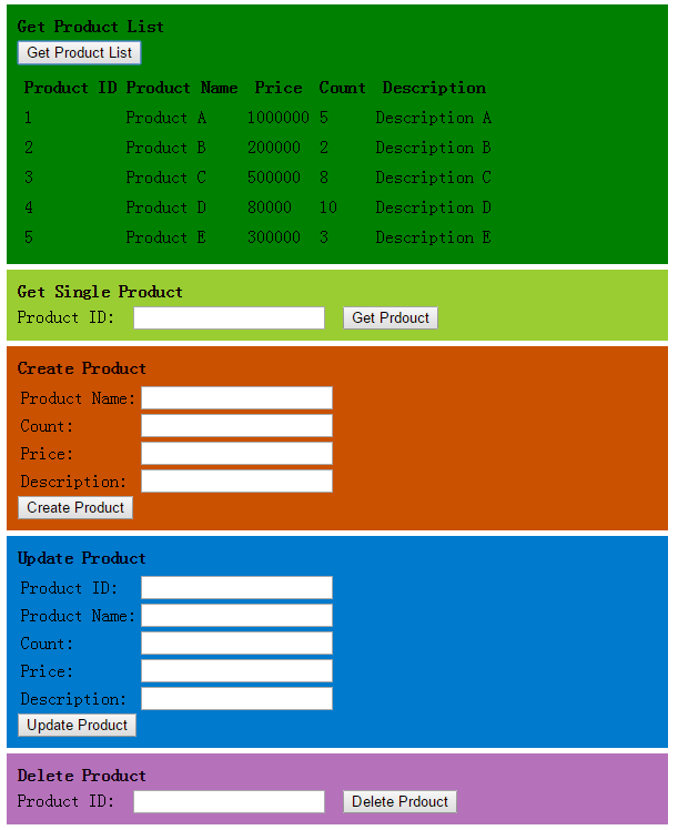 通過HttpClient 調用ASP.NET Web API示例