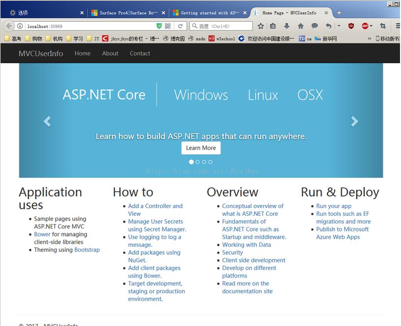 Visual Studio ASP.NET Core MVC入門教程第一篇