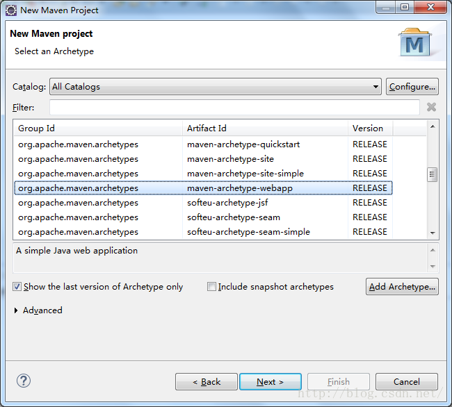 Eclipse使用maven搭建spring mvc圖文教程