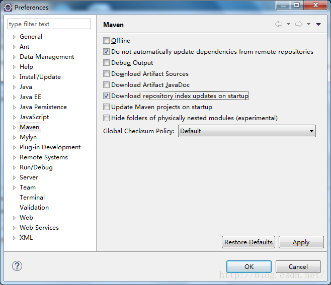 Eclipse使用maven搭建spring mvc圖文教程
