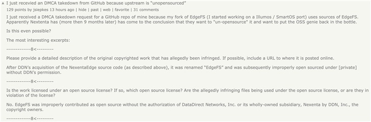 開發者被 GitHub 要求下架開源項目倉庫，因為其上游項目未“開源”