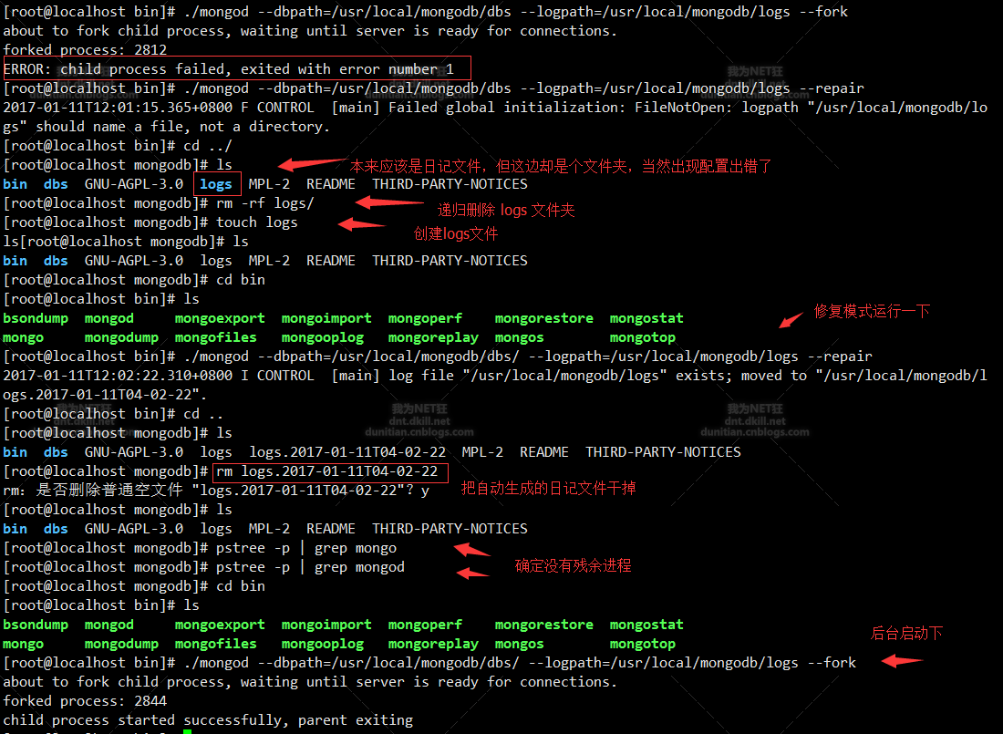 Mongodb常見錯誤與解決方法小結(Mongodb中經常出現的錯誤)