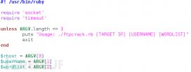 使用Ruby實現FTP密碼破解
