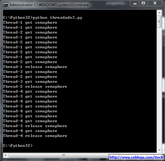 Python多線程同步Lock、RLock、Semaphore、Event實例