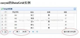 SSh結合Easyui實現Datagrid的分頁顯示