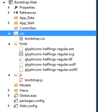 ASP.NET MVC 使用Bootstrap的方法