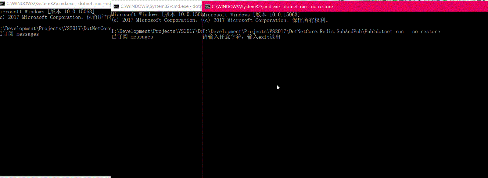 .net core如何使用Redis發布訂閱