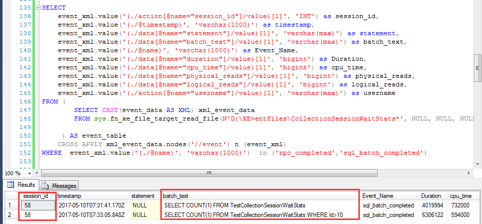 SQLServer中使用擴(kuò)展事件獲取Session級(jí)別的等待信息及SQLServer 2016中Session級(jí)別等待信息的增強(qiáng)