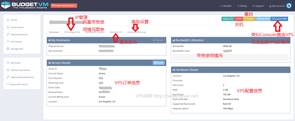 超低價+支持支付寶:美國BudgetVM的VPS主機購買及使用教程