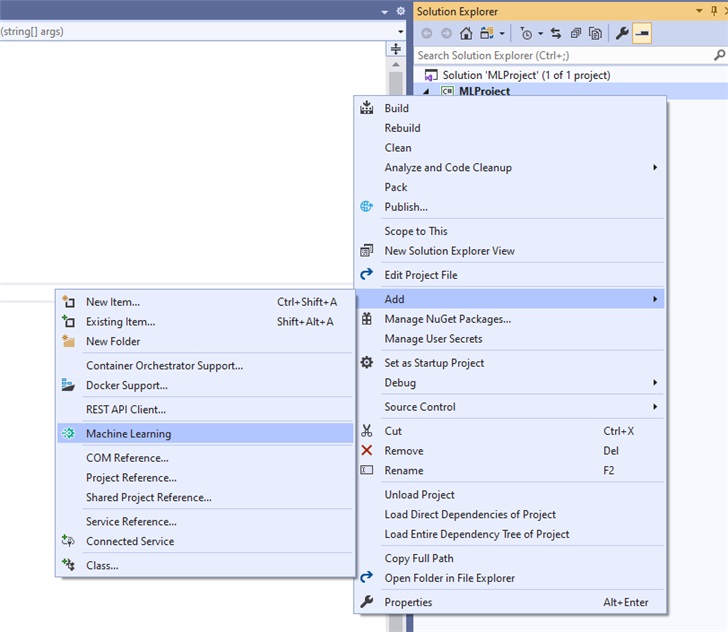 微軟 Visual Studio 已整合 ML.NET 模型構建器