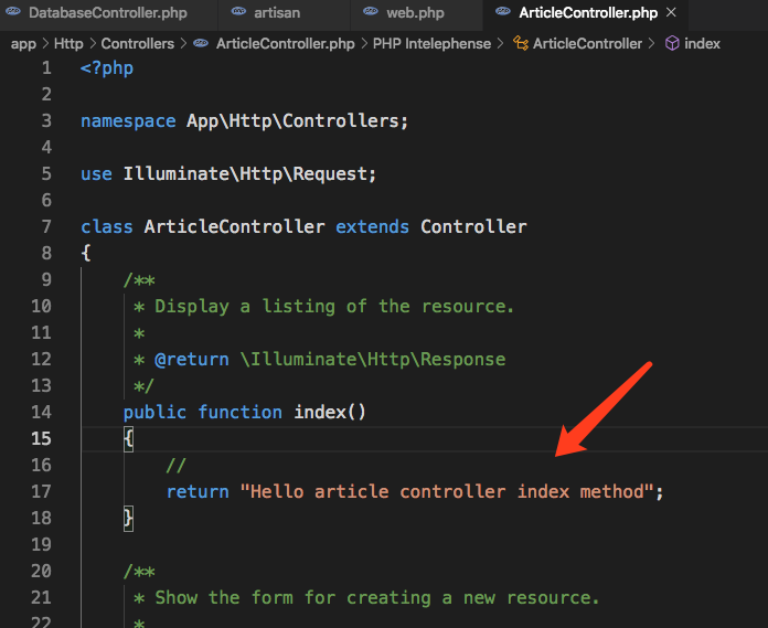 Laravel 框架控制器 Controller原理與用法實例分析