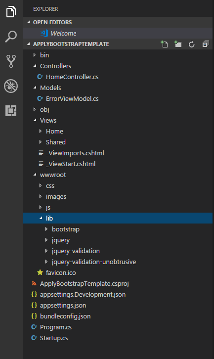 ASP.NET Core Web App應用第三方Bootstrap模板的方法教程