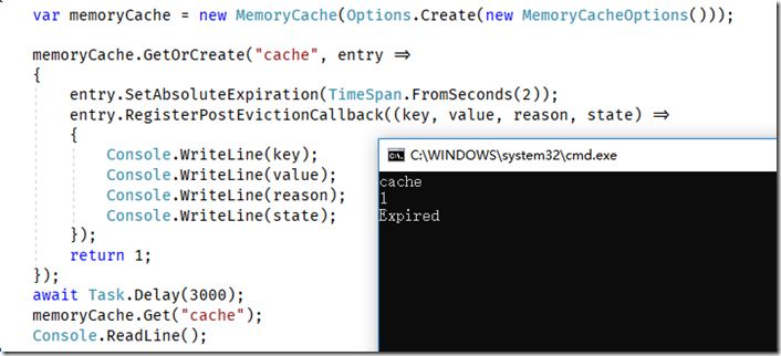 .NET Core系列之MemoryCache 緩存過期