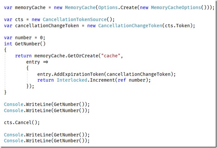 .NET Core系列之MemoryCache 緩存過期