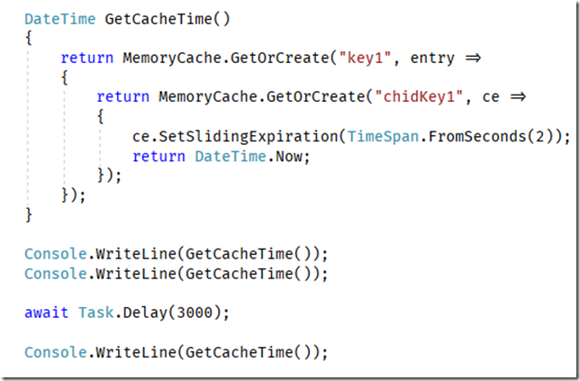 .NET Core系列之MemoryCache 緩存域