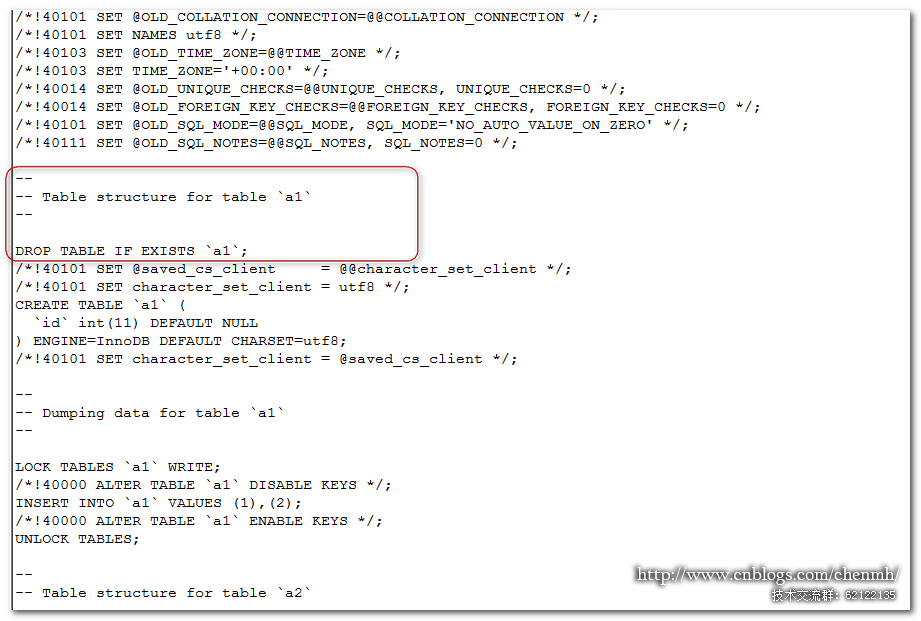 MySQL數據庫使用mysqldump導出數據詳解