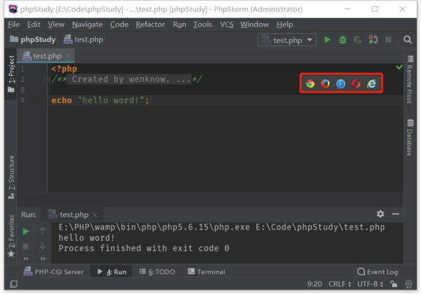 PhpStorm的使用教程(本地運行PHP+遠程開發+快捷鍵)