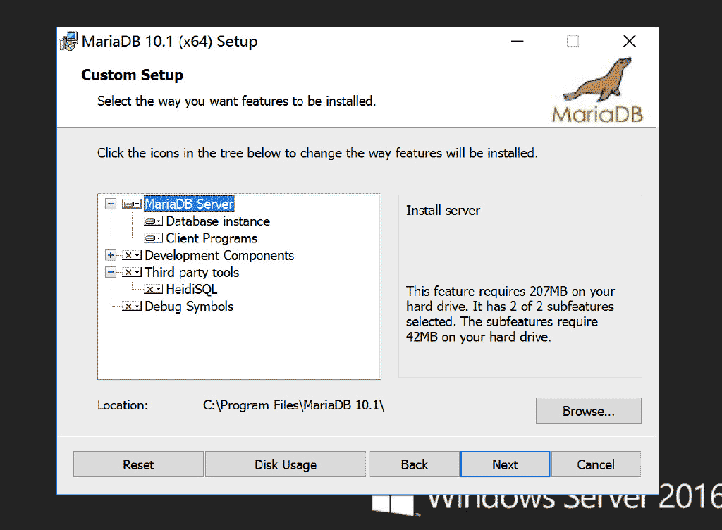Windows Server 2016 服務器配置指南 之 MariaDB數據庫環境搭建方法