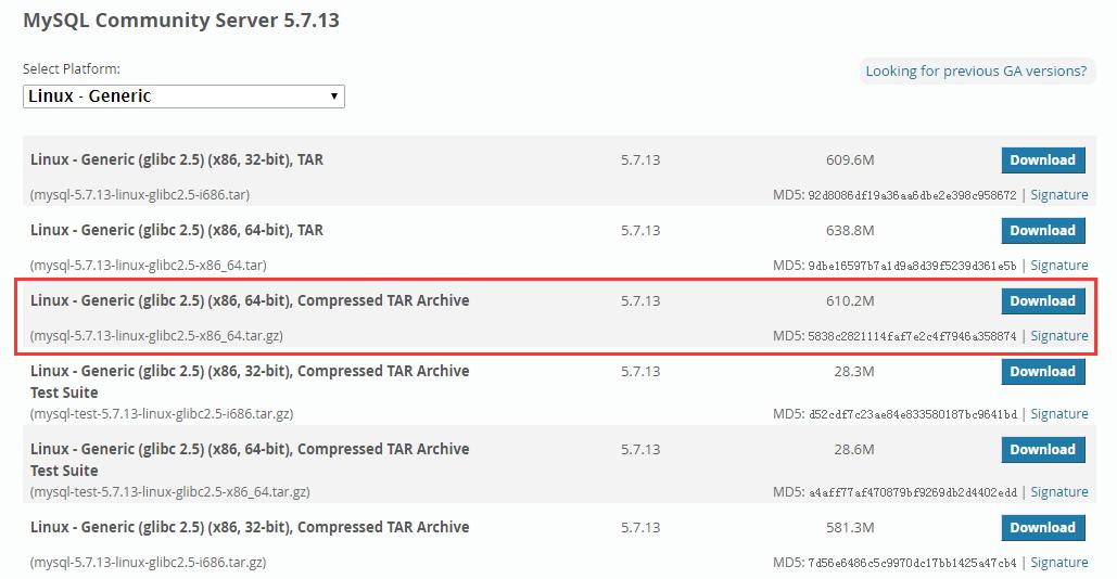 mysql 5.7.13 安裝配置方法圖文教程(linux)