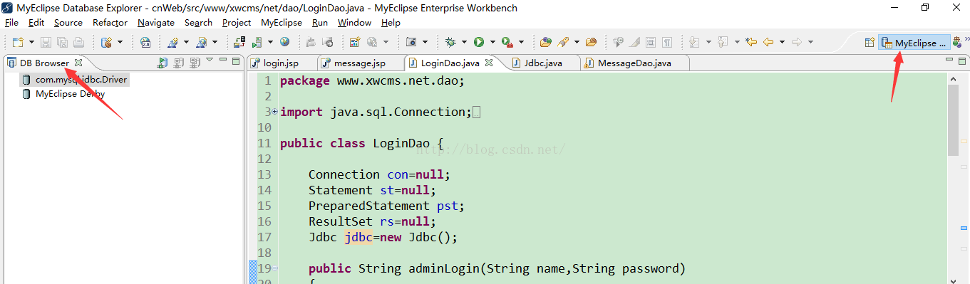 MyEclipse連接MySQL數據庫圖文教程