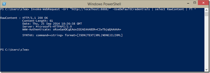 使用HTTP api簡單的遠程執行PowerShell腳本