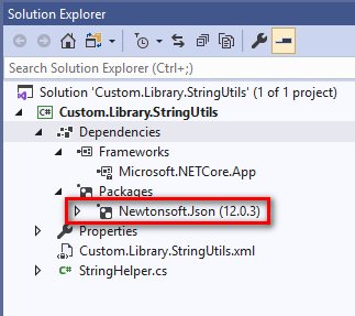 .NET Core中創建和使用NuGet包的示例代碼