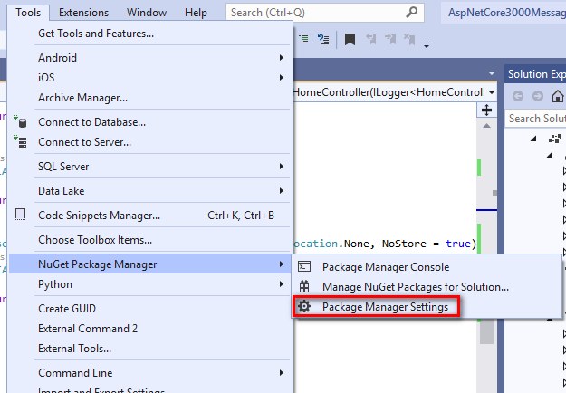 .NET Core中創建和使用NuGet包的示例代碼