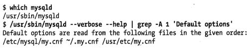 查看linux服務器上mysql配置文件路徑的方法